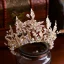 Elegant Gold Bridal Jewelry 2019 Metal Pearl Rhinestone Tiara Tassel Earrings Wedding Accessories