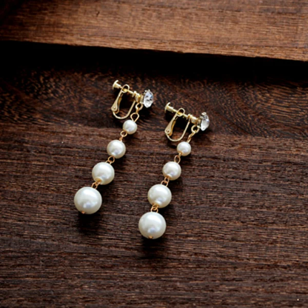Chic / Beautiful Gold Bridal Jewelry 2019 Alloy Pearl Rhinestone Tiara Earrings Wedding Accessories