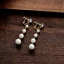 Chic / Beautiful Gold Bridal Jewelry 2019 Alloy Pearl Rhinestone Tiara Earrings Wedding Accessories