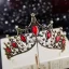 Vintage Barokowy Czarne Kryształ Złote Metal Tiara 2019 Stop Kutas Kolczyki Biżuteria Ślubna