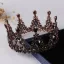 Vintage / Retro Baroque Black Crystal Rhinestone Bridal Jewelry 2019 Metal Tiara Earrings Necklace Wedding Accessories