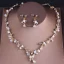 Amazing / Unique Gold Wedding Accessories 2019 Metal Crystal Pearl Rhinestone Tiara Earrings Necklace Bridal Jewelry