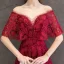 Meilleur Bordeaux Transparentes Robe De Soirée 2019 Princesse Encolure Dégagée Manches Courtes Appliques En Dentelle Faux Diamant Longue Dos Nu Robe De Ceremonie