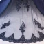 Elegant Navy Blue Evening Dresses  2019 Trumpet / Mermaid Off-The-Shoulder Short Sleeve Appliques Formal Dresses Backless Beading Lace Ruffle Court Train Charmeuse