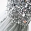 Sexig Grå Balklänningar 2019 Prinsessa Djup v-hals Ärmlös Paljetter Beading Långa Ruffle Halterneck Formella Klänningar
