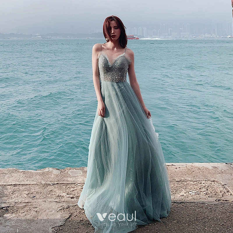 Elegant Sexy Long A Line Prom Dress, 2019 New Prom Dress Elegant Sexy Long A Line Prom Dress, 2019 New Prom Dress