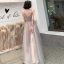 Elegante Pearl Rosa Grau Abendkleider 2019 A Linie Schultern Ärmellos Pailletten Perlenstickerei Stoffgürtel Glanz Tülle Lange Rüschen Rückenfreies Festliche Kleider