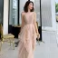 Abordable Kaki Robe De Soirée 2019 Princesse Bretelles Spaghetti Sans Manches Ceinture Longue Volants en Cascade Dos Nu Robe De Ceremonie