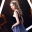 Elegant Royal Blue Gradient-Color Suede Evening Dresses  2019 A-Line / Princess Shoulders Sleeveless Sash Floor-Length / Long Ruffle Backless Formal Dresses