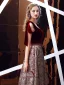 Chic / Beautiful Burgundy Jacquard Suede Evening Dresses  2019 A-Line / Princess Deep V-Neck Sleeveless Beading Sash Floor-Length / Long Ruffle Backless Formal Dresses