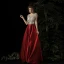 Meilleur Rouge Satin Robe De Soirée 2019 Princesse V-Cou Sans Manches Perlage Longue Volants Dos Nu Robe De Ceremonie