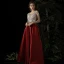 Meilleur Rouge Satin Robe De Soirée 2019 Princesse V-Cou Sans Manches Perlage Longue Volants Dos Nu Robe De Ceremonie