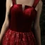 Chic / Belle Bordeaux Daim Robe De Soirée 2019 Princesse épaules Sans Manches Glitter Appliques En Dentelle Longue Dos Nu Robe De Ceremonie