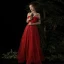 Elegant Burgundy Evening Dresses  2019 A-Line / Princess Off-The-Shoulder Deep V-Neck Beading Short Sleeve Glitter Tulle Floor-Length / Long Ruffle Backless Formal Dresses