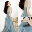 Elegant Green Evening Dresses  2019 A-Line / Princess Shoulders Sleeveless Beading Sash Floor-Length / Long Ruffle Backless Formal Dresses