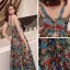 Colored Champagne Floral Prom Dresses 2019 A-Line / Princess Shoulders Sleeveless Appliques Lace Floor-Length / Long Ruffle Backless Formal Dresses