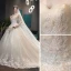 Erschwinglich Champagner Brautkleider / Hochzeitskleider 2019 A Linie Herz-Ausschnitt Ärmellos Rückenfreies Applikationen Spitze Perle Perlenstickerei Glanz Pailletten Tülle Kapelle-Schleppe Rüschen