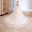 Romantisch Ivory / Creme Brautkleider / Hochzeitskleider 2019 A Linie Durchsichtige V-Ausschnitt Ärmellos Rückenfreies Applikationen Spitze Watteau-falte Rüschen