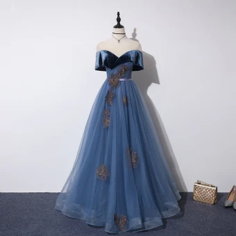 Elegante Oceaan Blauw Galajurken 2019 A Lijn Doorzichtige Ronde Hals Korte Mouwen Glans Tule Appliques Kant Kralen Gordel Lange Ruche Ruglooze Gelegenheid Jurken