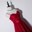 Chic / Beautiful Burgundy Homecoming Graduation Dresses 2019 A-Line / Princess Spaghetti Straps Sleeveless Sash Glitter Tulle Tea-length Ruffle Backless Formal Dresses
