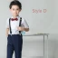 Modest / Simple Summer Navy Blue Boys Wedding Suits 2019 Short Sleeve Shirt Pants Tie Vest