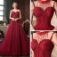 Meilleure Rouge Robe De Soirée 2020 Princesse Bretelles Spaghetti Sans Manches Perlage Gland Glitter Tulle Train De Balayage Dos Nu Robe De Ceremonie