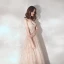 Meilleur Champagne Robe De Soirée 2019 Princesse Bretelles Spaghetti Sans Manches Perlage Longue Volants Dos Nu Robe De Ceremonie