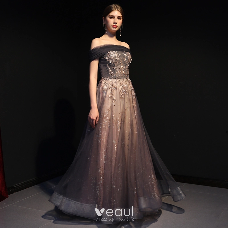 Purple and gold evening dresses online