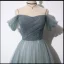 Chic / Belle Bleu D'encre Robe De Bal 2019 Princesse Bretelles Spaghetti Manches Courtes Perlage Paillettes Longue Volants Dos Nu Robe De Ceremonie