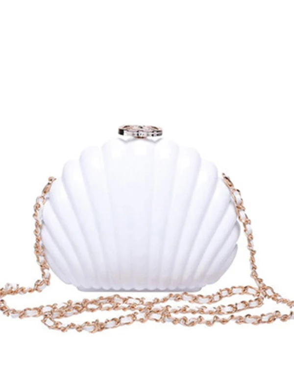 Amazing / Unique Ivory Clutch Bags 2019 Metal Rhinestone