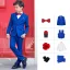 Modest / Simple Red Tie Royal Blue Boys Wedding Suits 2019