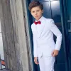 Modest / Simple White Boys Wedding Suits 2019