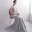 Vintage / Originale Gris Transparentes Robe De Soirée 2020 Trompette / Sirène Col Haut Sans Manches Appliques En Dentelle Faux Diamant Perlage Gland Train De Balayage Volants Robe De Ceremonie