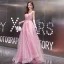 Haut de Gamme Rose Bonbon Robe De Soirée 2020 Princesse V-Cou Sans Manches Appliques En Dentelle Perlage Train De Balayage Volants Dos Nu Robe De Ceremonie