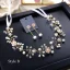 Elegant Ivory Headbands 2020 Metal Lace-up Rhinestone Pearl Headpieces Earrings Wedding Bridal Hair Accessories