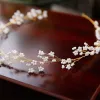Modest / Simple Gold Bridal Hair Accessories 2020 Metal Beading Headpieces Wedding Accessories
