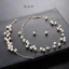 Modest / Simple Ivory Pearl Necklace 2020 Metal Wedding Bridal Jewelry Accessories