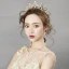 Fine Gull Tiara Øredobber Halskjede 2019 Metall Beading Perle Rhinestone Brudesmykker Bryllup Tilbehør