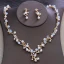 Fine Gull Tiara Øredobber Halskjede 2019 Metall Beading Perle Rhinestone Brudesmykker Bryllup Tilbehør
