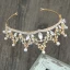 Chic / Beautiful Gold Tiara Earrings Necklace 2019 Metal Rhinestone Pearl Bridal Jewelry Wedding Accessories