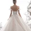 Luxury / Gorgeous Champagne Wedding Dresses 2020 Ball Gown Off-The-Shoulder Short Sleeve Backless Appliques Lace Beading Pearl Glitter Tulle Royal Train Ruffle