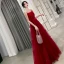 Chic / Beautiful Burgundy Summer Evening Dresses  2019 A-Line / Princess Spaghetti Straps Sleeveless Glitter Tulle Sash Floor-Length / Long Ruffle Backless Formal Dresses