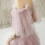 Affordable Blushing Pink Summer Prom Dresses 2019 A-Line / Princess Spaghetti Straps Short Sleeve Appliques Flower Beading Ankle Length Cascading Ruffles Backless Formal Dresses