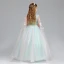 Chic / Beautiful Pool Blue Candy Pink Flower Girl Dresses 2017 Ball Gown V-Neck Sleeveless Appliques Butterfly Sequins Floor-Length / Long Ruffle Wedding Party Dresses