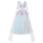 Chic / Beautiful Pool Blue Candy Pink Flower Girl Dresses 2017 Ball Gown V-Neck Sleeveless Appliques Butterfly Sequins Floor-Length / Long Ruffle Wedding Party Dresses