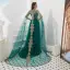 High-end Dark Green See-through Evening Dresses  2020 A-Line / Princess Square Neckline Sleeveless Appliques Lace Beading Sweep Train Ruffle Formal Dresses