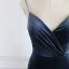 Élégant Bleu Marine Robe De Soirée 2020 Trompette / Sirène Bretelles Spaghetti Sans Manches Fendue devant Longue Dos Nu Robe De Ceremonie