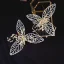 Chic / Beautiful Gold Leaf Bridal Jewelry 2020 Metal Beading Headpieces Tassel Earrings Wedding Accessories