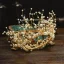 Charming Gold Bridal Jewelry 2020 Alloy Metal Rhinestone Pearl Tiara Tassel Earrings Wedding Accessories