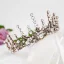 Vintage Brązowy Ozdoby Do Włosów Ślubne 2020 Metal Rhinestone Perła Tiara Ślub Akcesoria